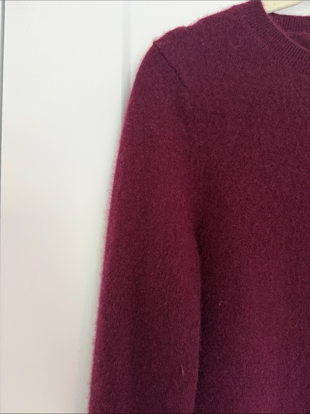 ANTONIO MELANI Wine Crewneck Sweater cashmere - Picture 3 of 3